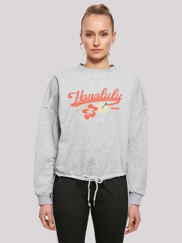 F4NT4STIC Sweatshirt 'Honolulu' in Grey: front