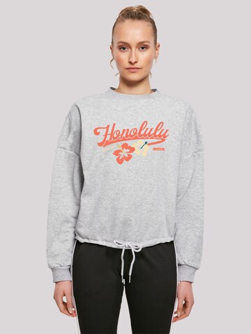 F4NT4STIC Sweatshirt 'Honolulu' in Grijs: voorkant