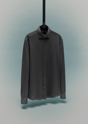 MANGO MAN Regular Fit Hemd 'Adana' in Braun