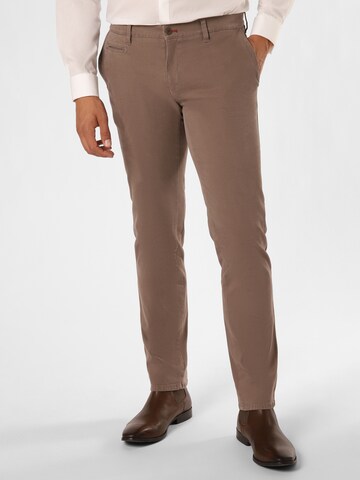 BRAX Chino Pants 'Fabio In' in Brown: front