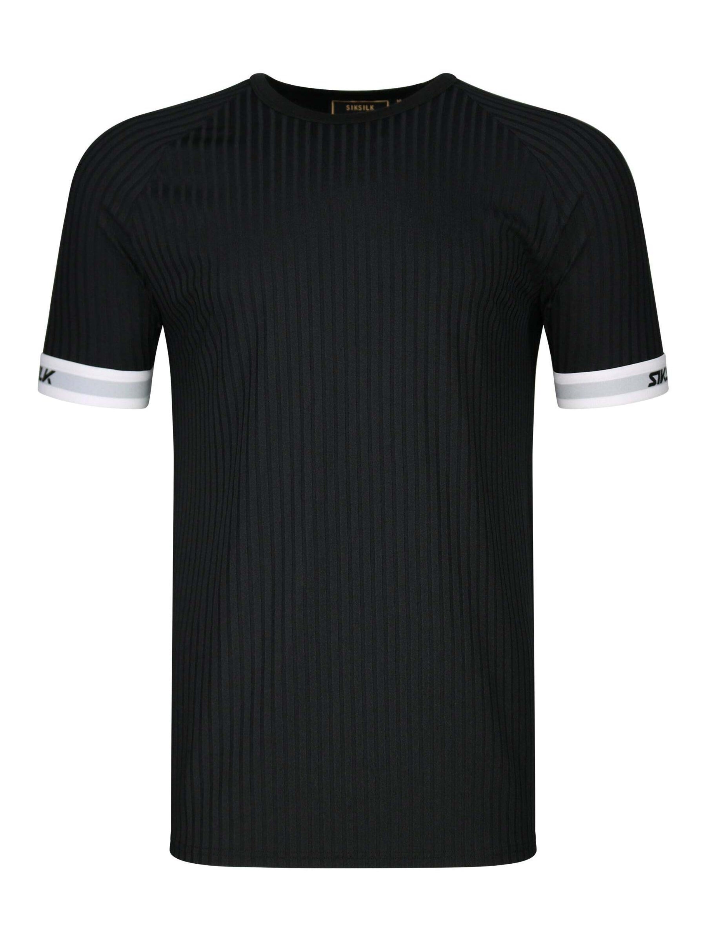 SikSilk Tričko 'Tech' – černá: přední strana