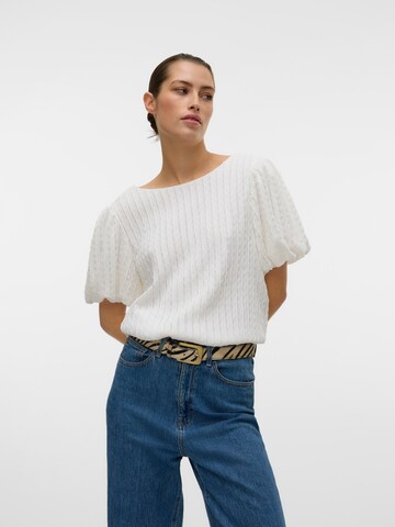 VERO MODA Blus 'VMNomi' i vit: framsida