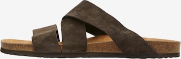 SELECTED HOMME Mules 'Bastian' in Brown: front