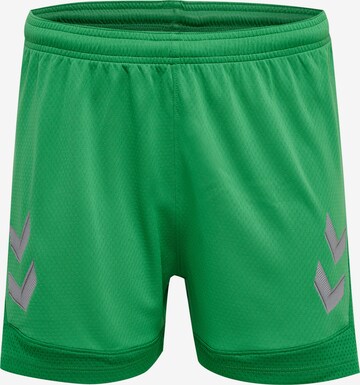 Hummel Workout Pants 'Lead' in Green: front
