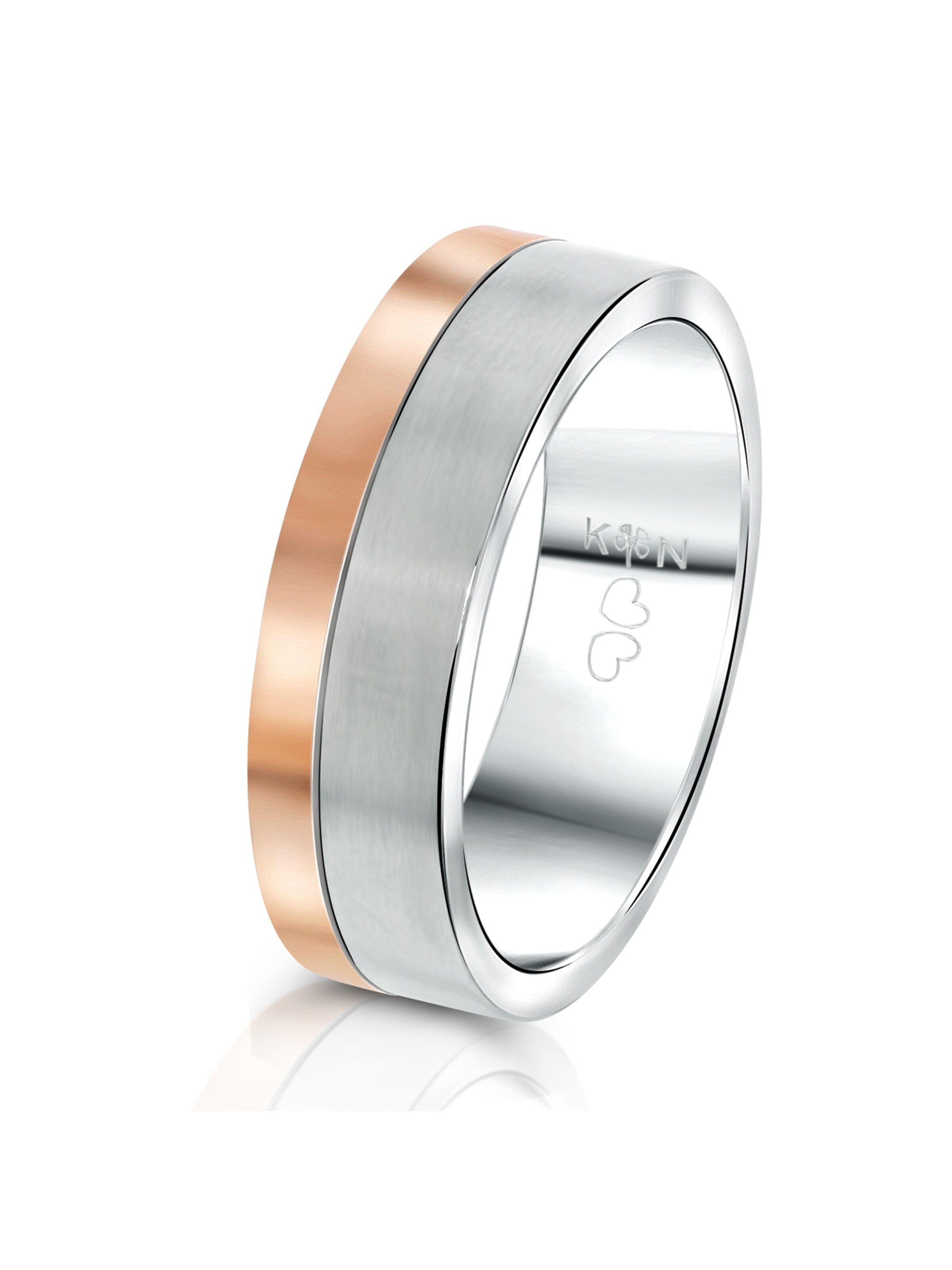 Lucardi Ring in Silber: Vorderseite