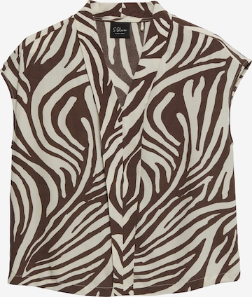s.Oliver Bluse in Braun: Vorderseite