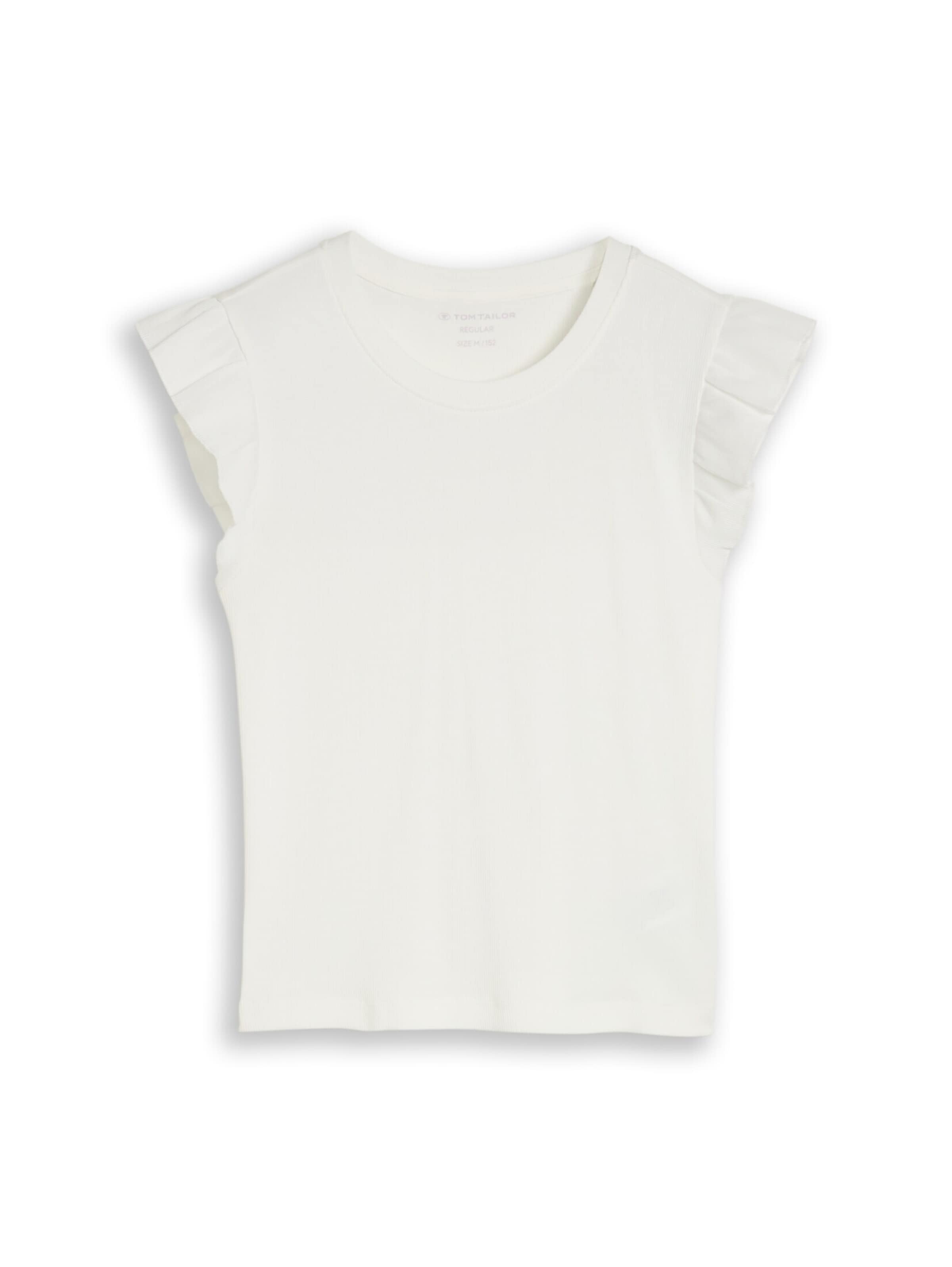 Haut TOM TAILOR en blanc : devant