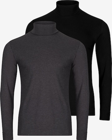 Ragman Shirt 'Basic' in Grijs: voorkant