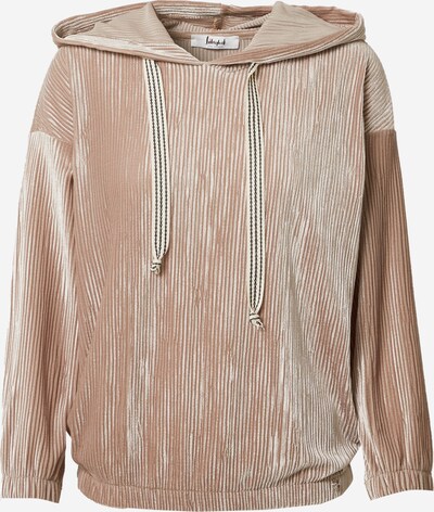 Liebesglück Sweat-shirt en camel, Vue avec produit