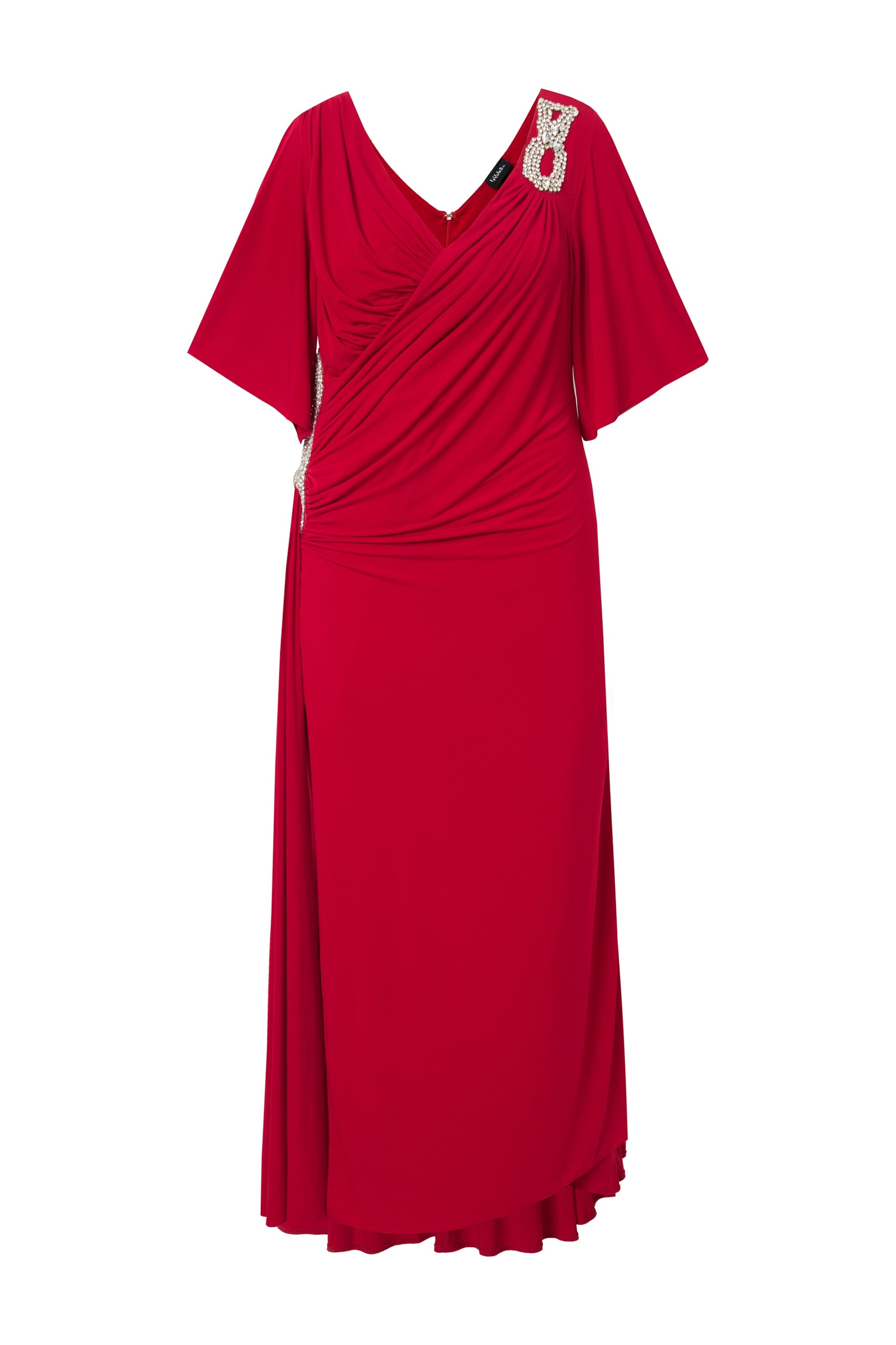 Ulla Popken Avondjurk in Rood: voorkant