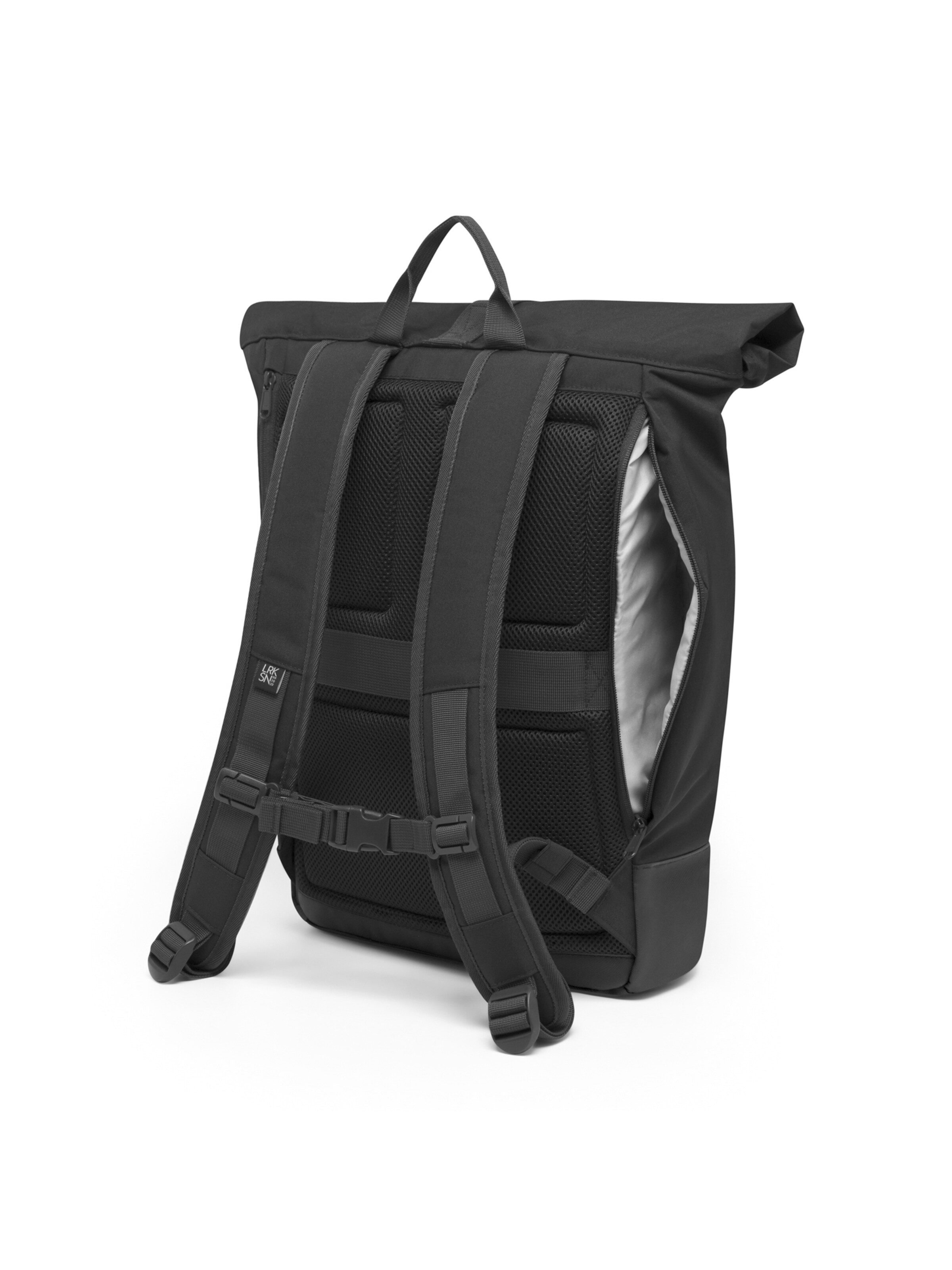 LARKSON Rucksack 'Janne' in Schwarz: Rückseite