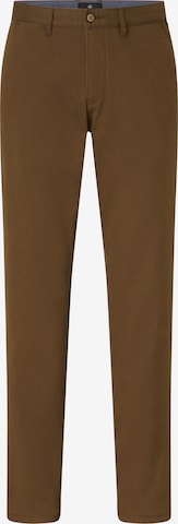 REDPOINT Chino Pants in Brown: front