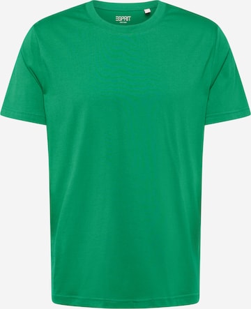 ESPRIT T-shirt i grön: framsida