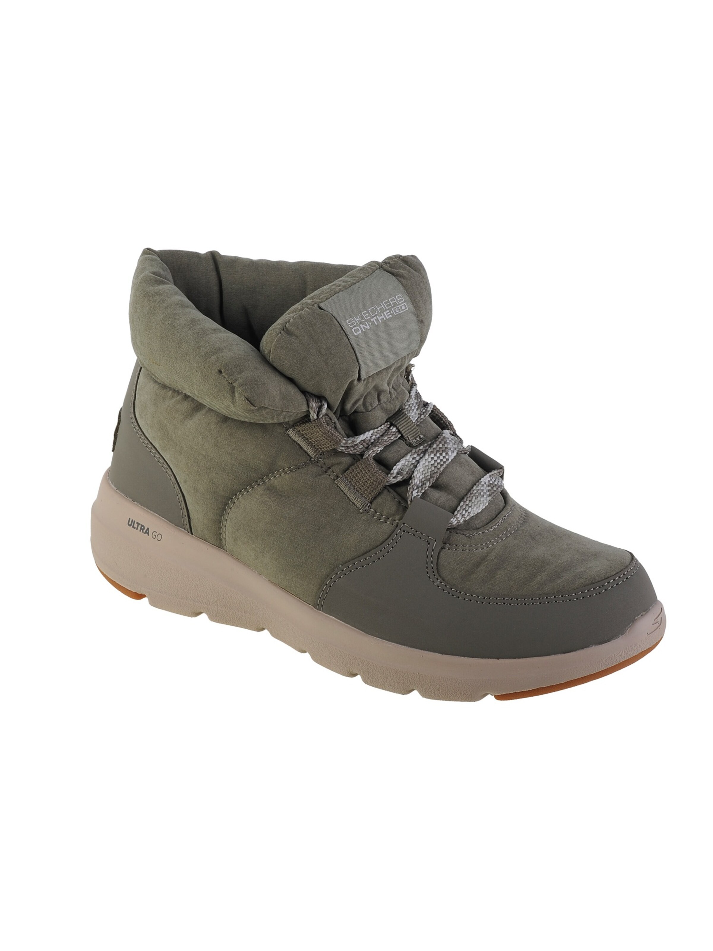 SKECHERS Lace-up boot 'Glacial Ultra - Trend Up' in Green: front