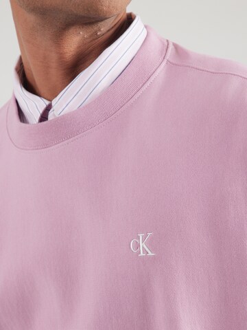 Calvin Klein Jeans Mikina 'PREMIUM TERRY' - Ružová