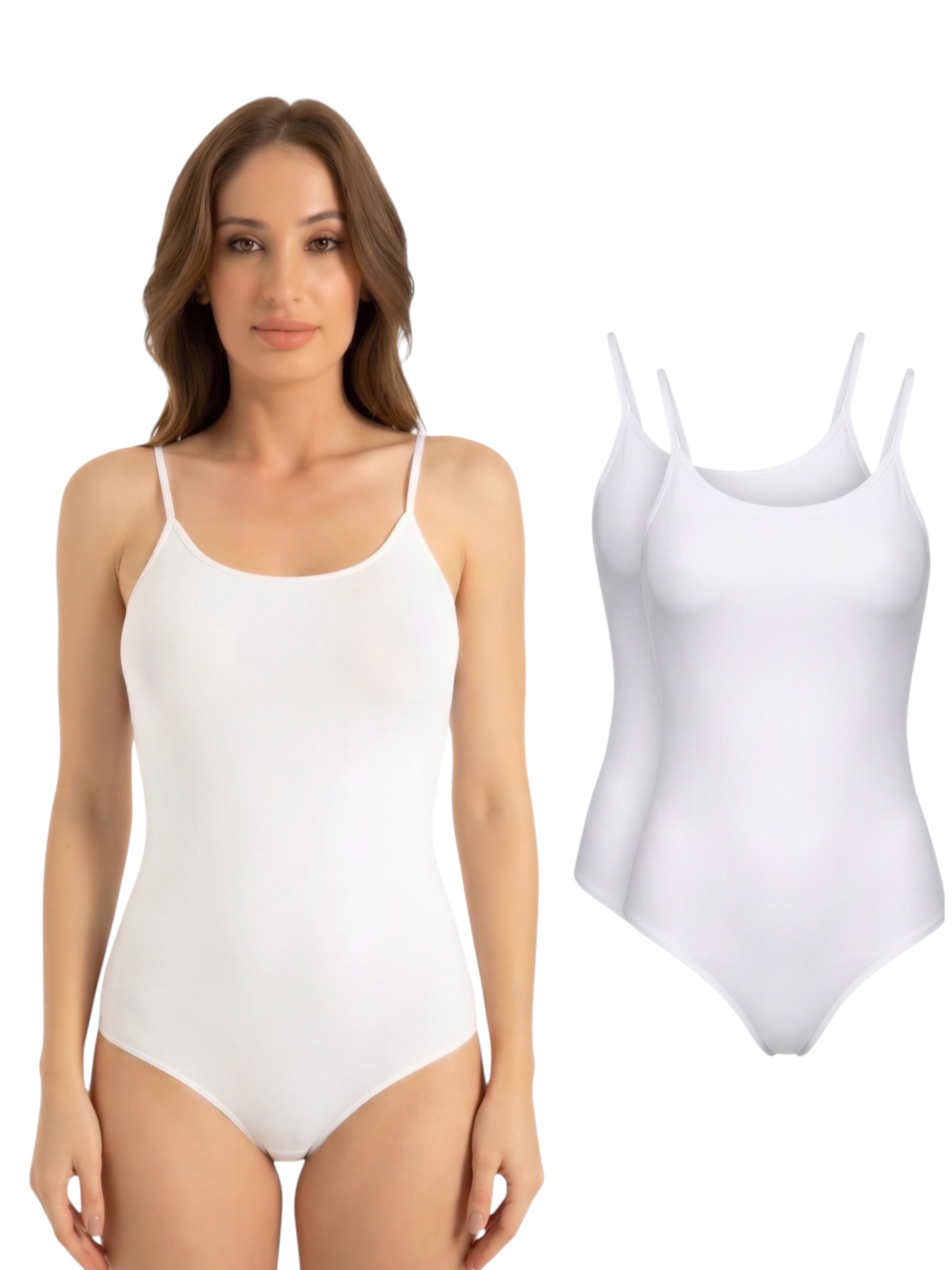 Body 'Veluna' fashionshowcase en blanc