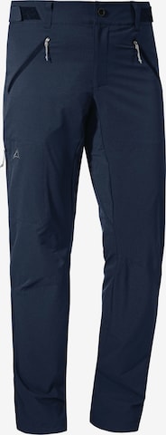 Schöffel Regular Outdoor Pants in Blue: front