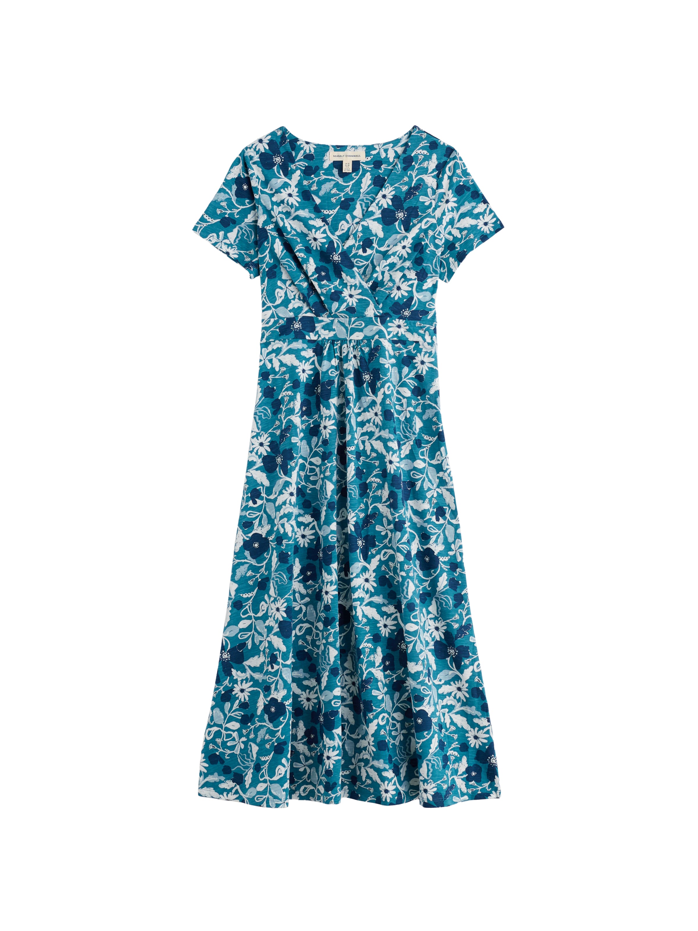 Rochie 'Chapelle' de la Seasalt Cornwall pe albastru: față