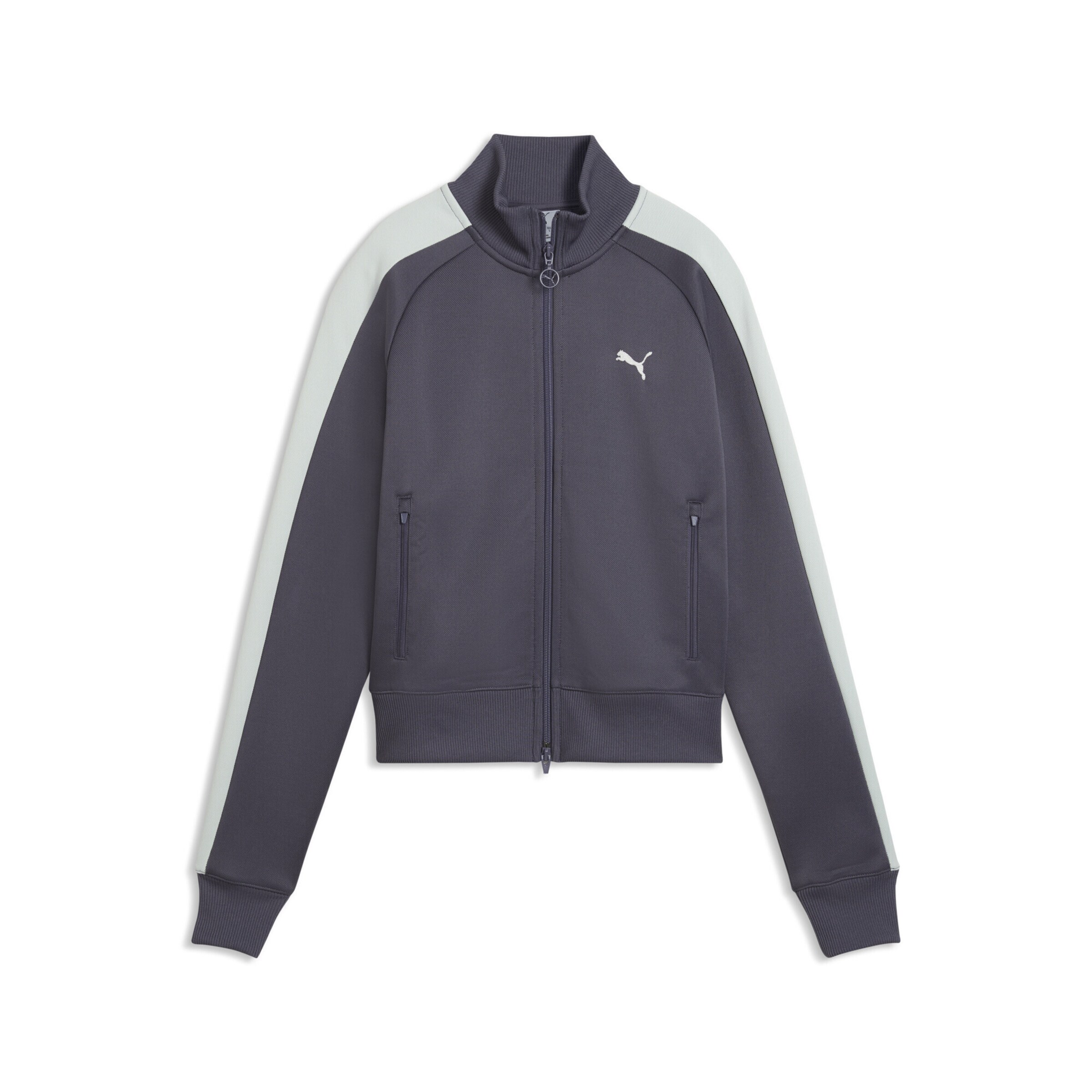 PUMA Sweatjacke 'T7 Always On' in Grau: Vorderseite