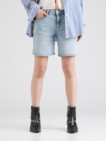 QS Regular Shorts 'Abby' in Blau: Vorderseite