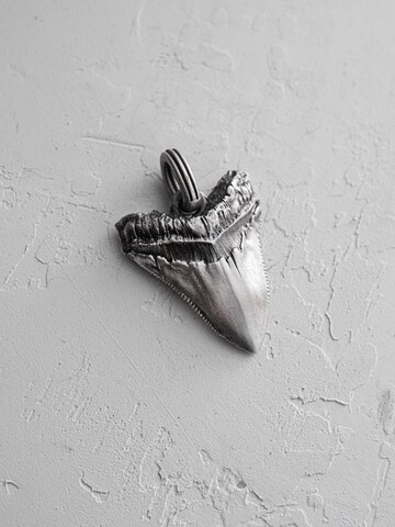 REYTEL Anhänger 'MEGALODON SHARK TOOTH' in Silber: Vorderseite