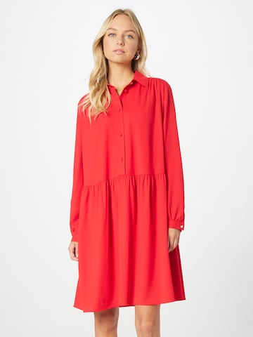 BOSS - Vestidos camiseiros 'Dabesa' em vermelho: frente