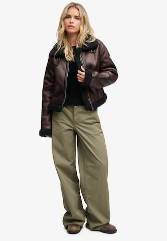 Superdry & Co Zimní bunda – hnědá