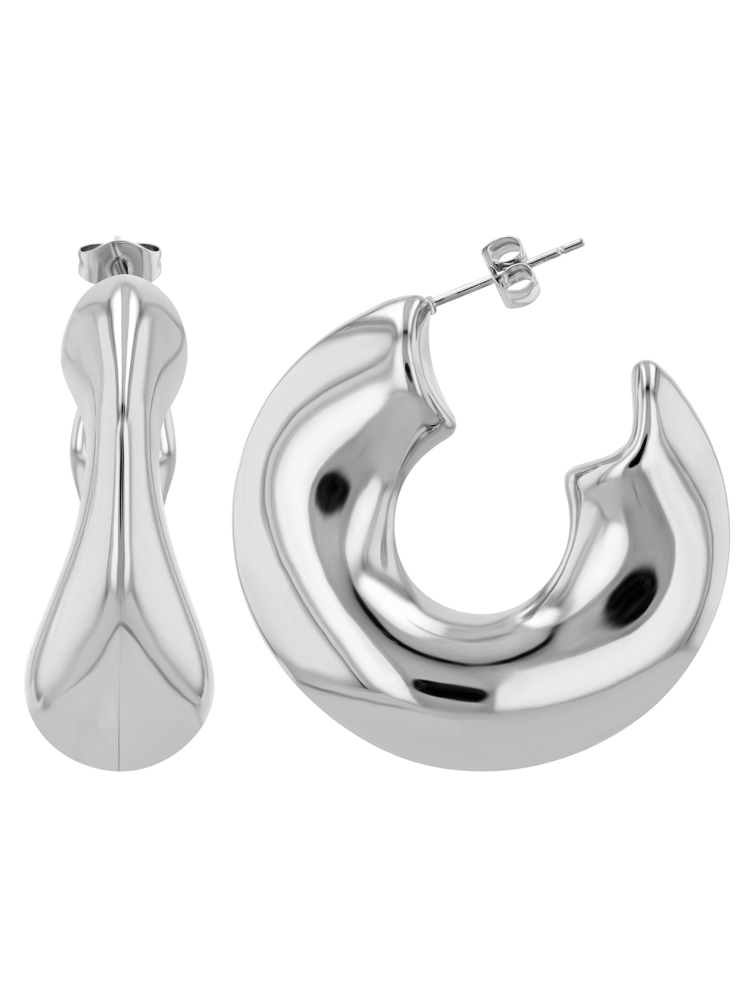Akzent Earrings 'wasserfest' in Silver
