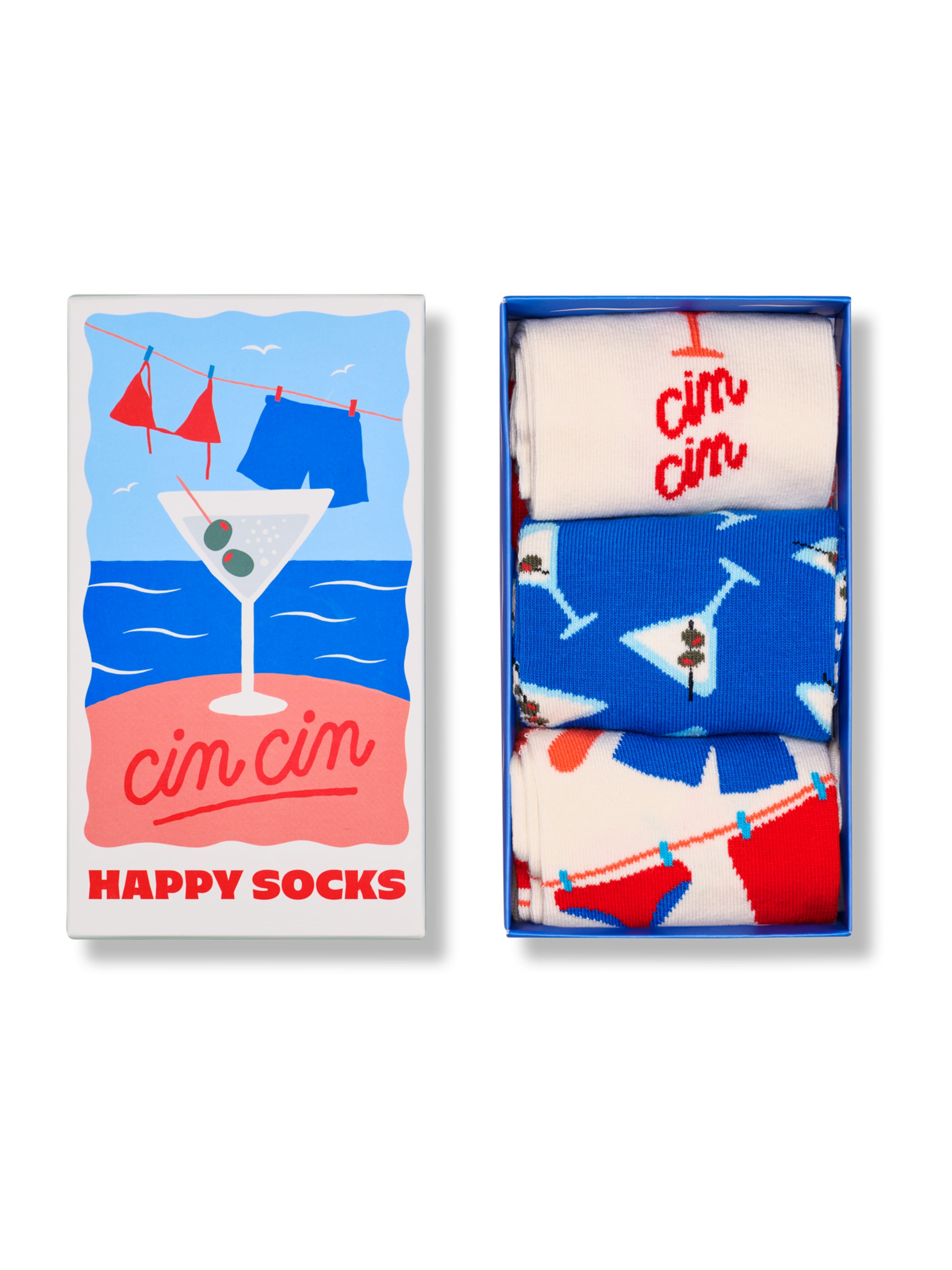 Happy Socks Носки 'Cin Cin' в Синий