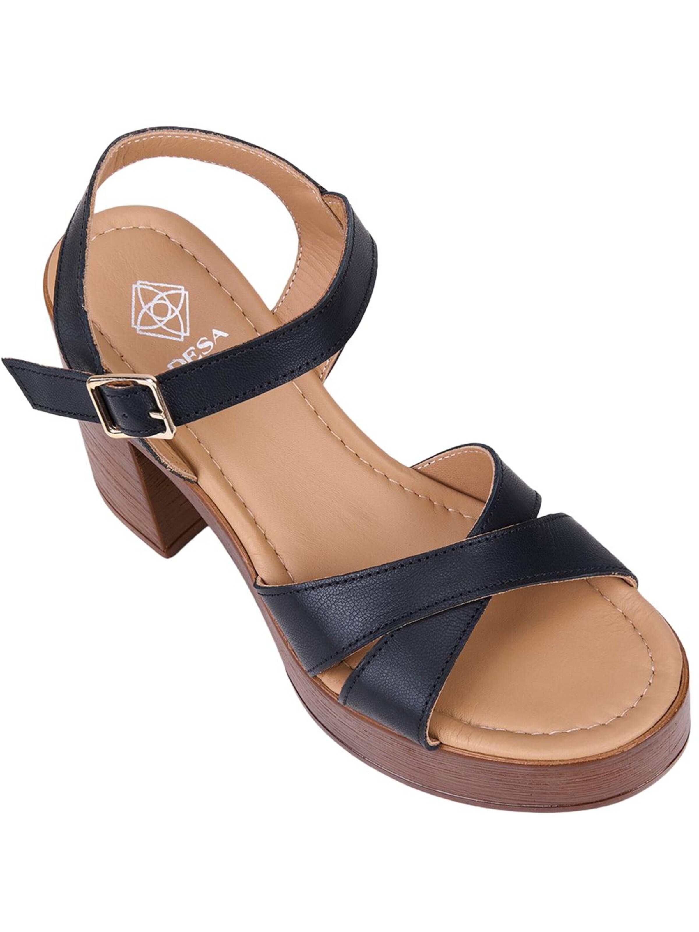 Desa Strap Sandals 'Sandalen mit Blockabsatz' in Black