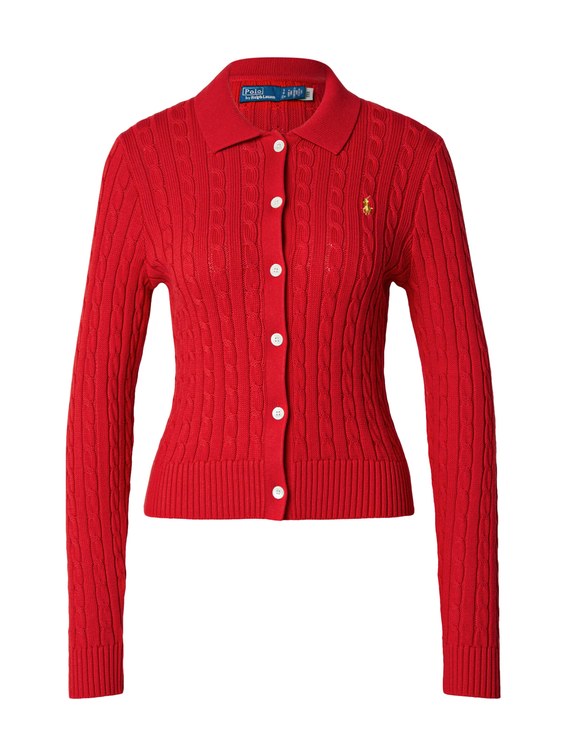 Polo Ralph Lauren Neuletakki värissä punainen: etupuoli