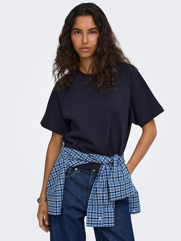 Sweat-shirt 'ONLOfelia' ONLY en bleu : devant