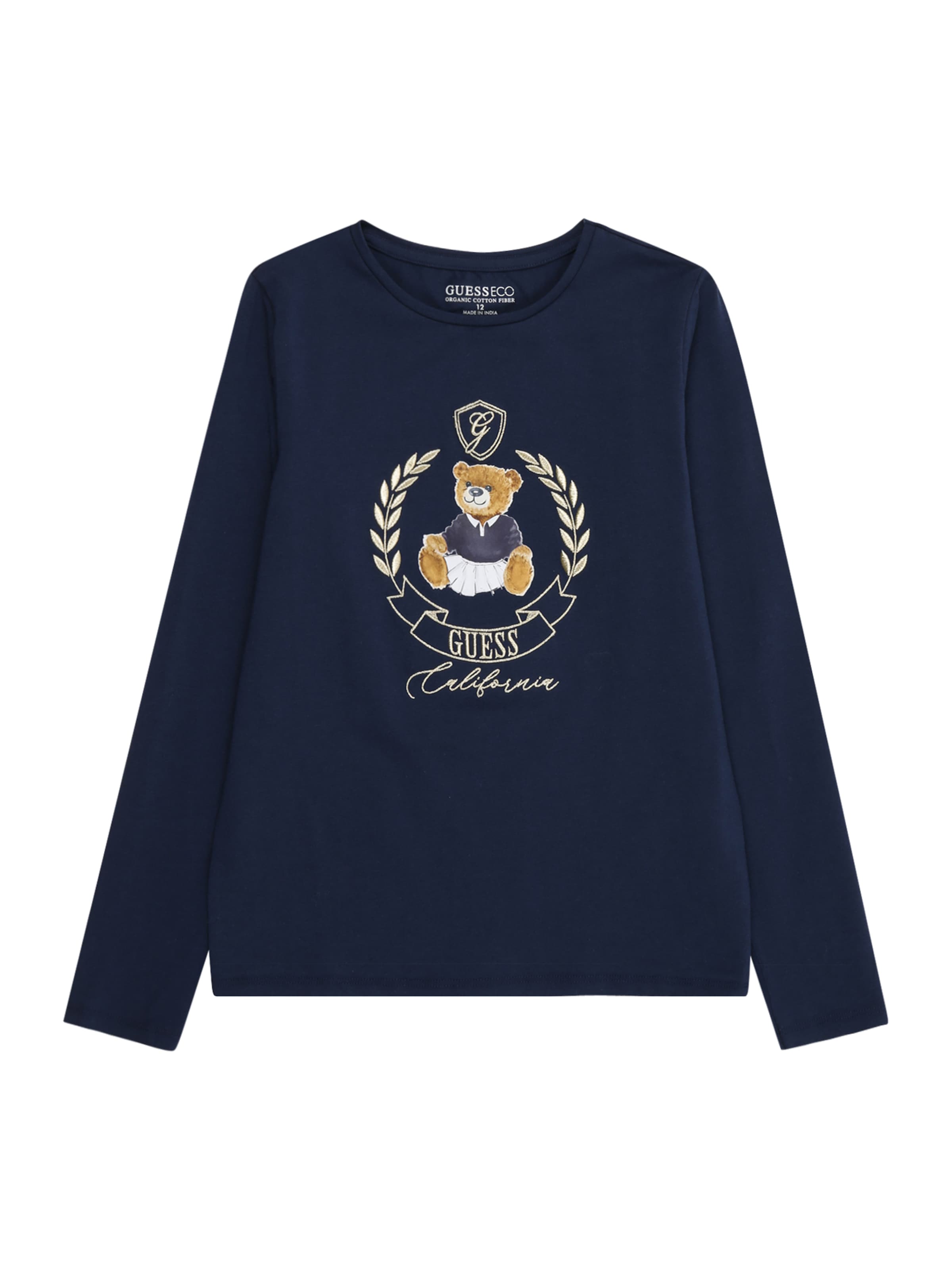 GUESS Tričko – modrá: přední strana