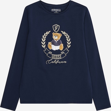 mėlyna GUESS Marškinėliai: priekis