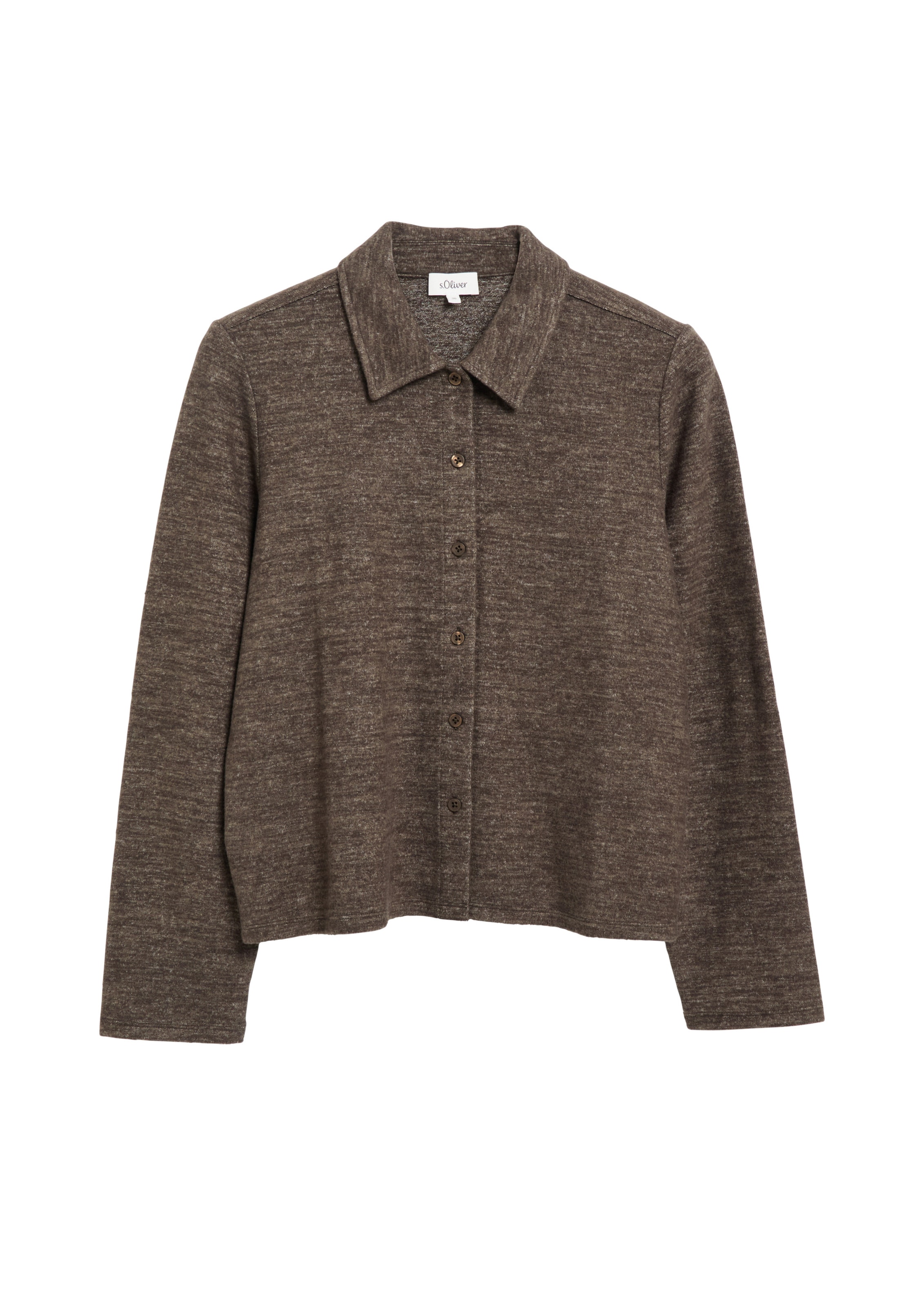 s.Oliver Blouse in Bruin: voorkant
