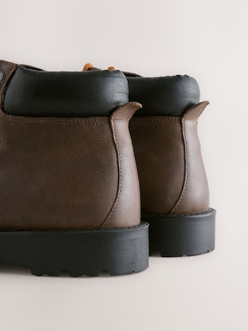 Next Šněrovací boty – hnědá
