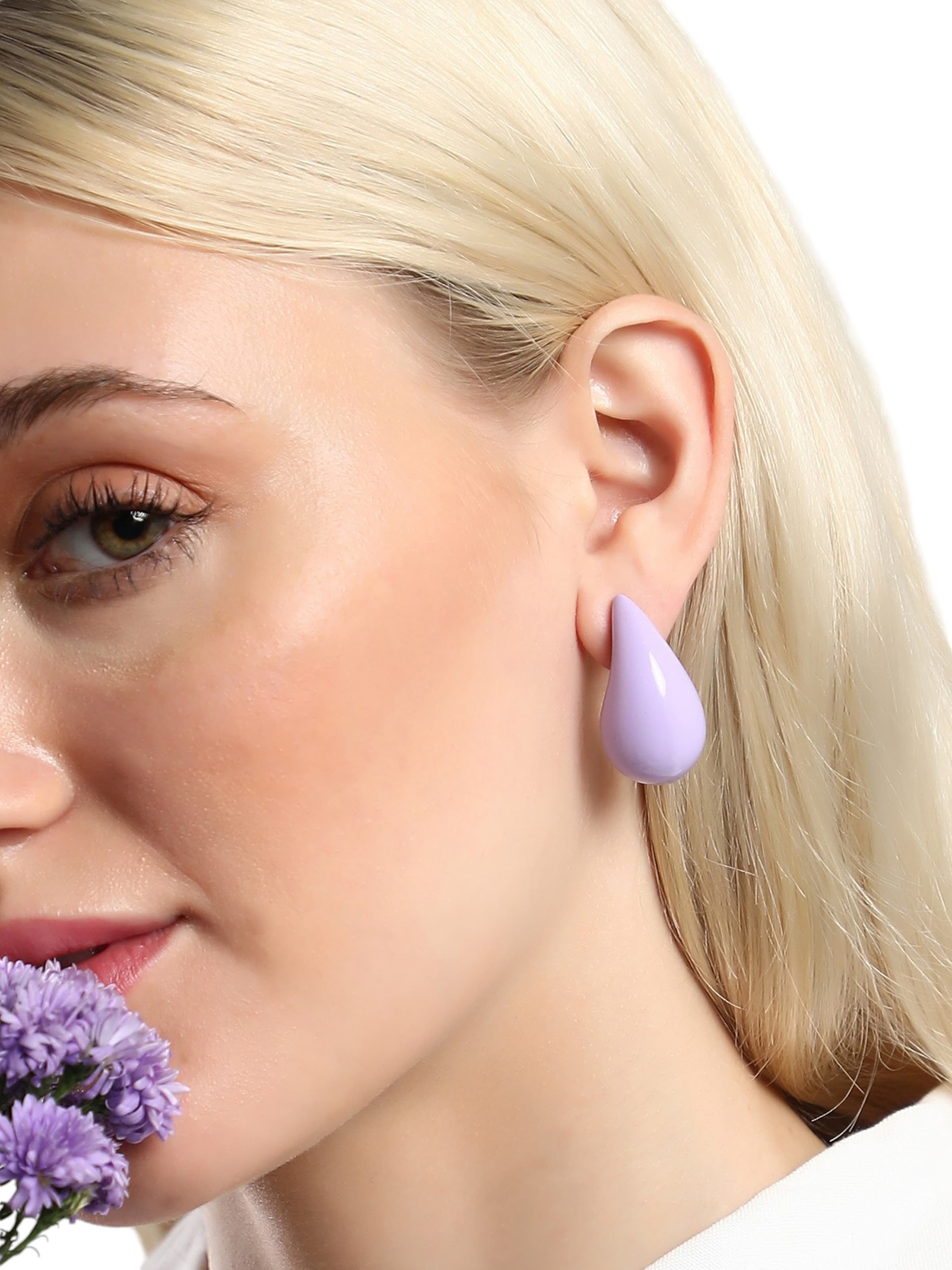 Boucles d'oreilles 'Olyvia' SOHI en violet