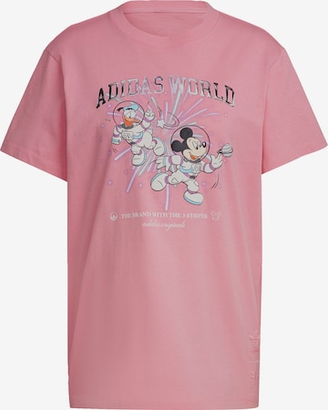 ADIDAS ORIGINALS Shirt 'Disney Graphic' in Pink: front