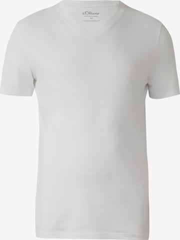 s.Oliver Men Big Sizes Shirt in White: front