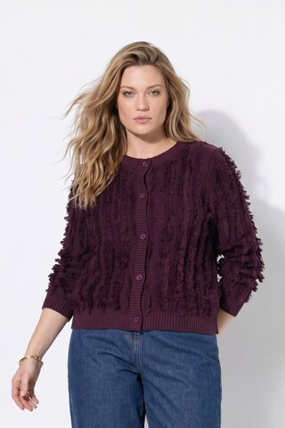 Ulla Popken Knit cardigan in Red