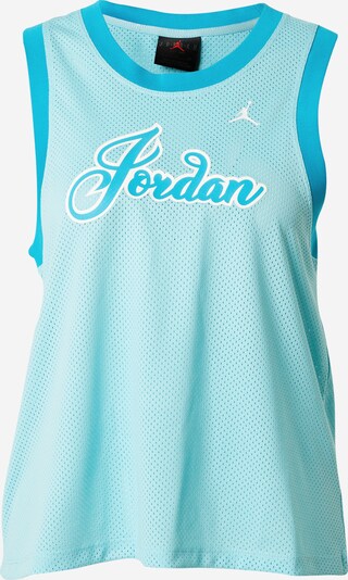 Top sportivo Jordan di colore acqua / blu chiaro / bianco, Visualizzazione prodotti