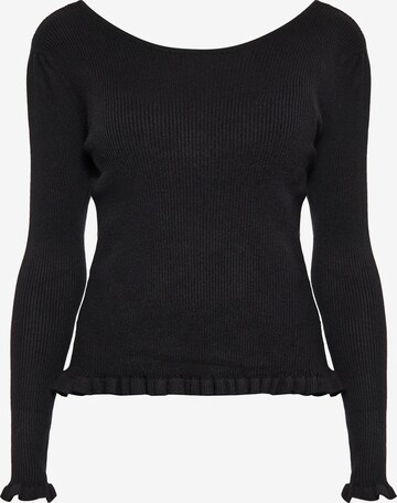 Pull-over NAEMI en noir : devant