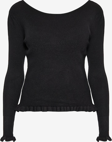 Pull-over faina en noir : devant