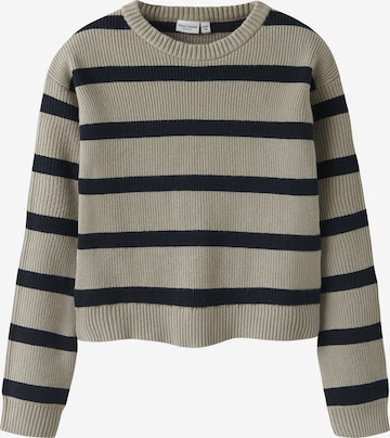 Pull-over 'NKFVNILLA' NAME IT en gris : devant