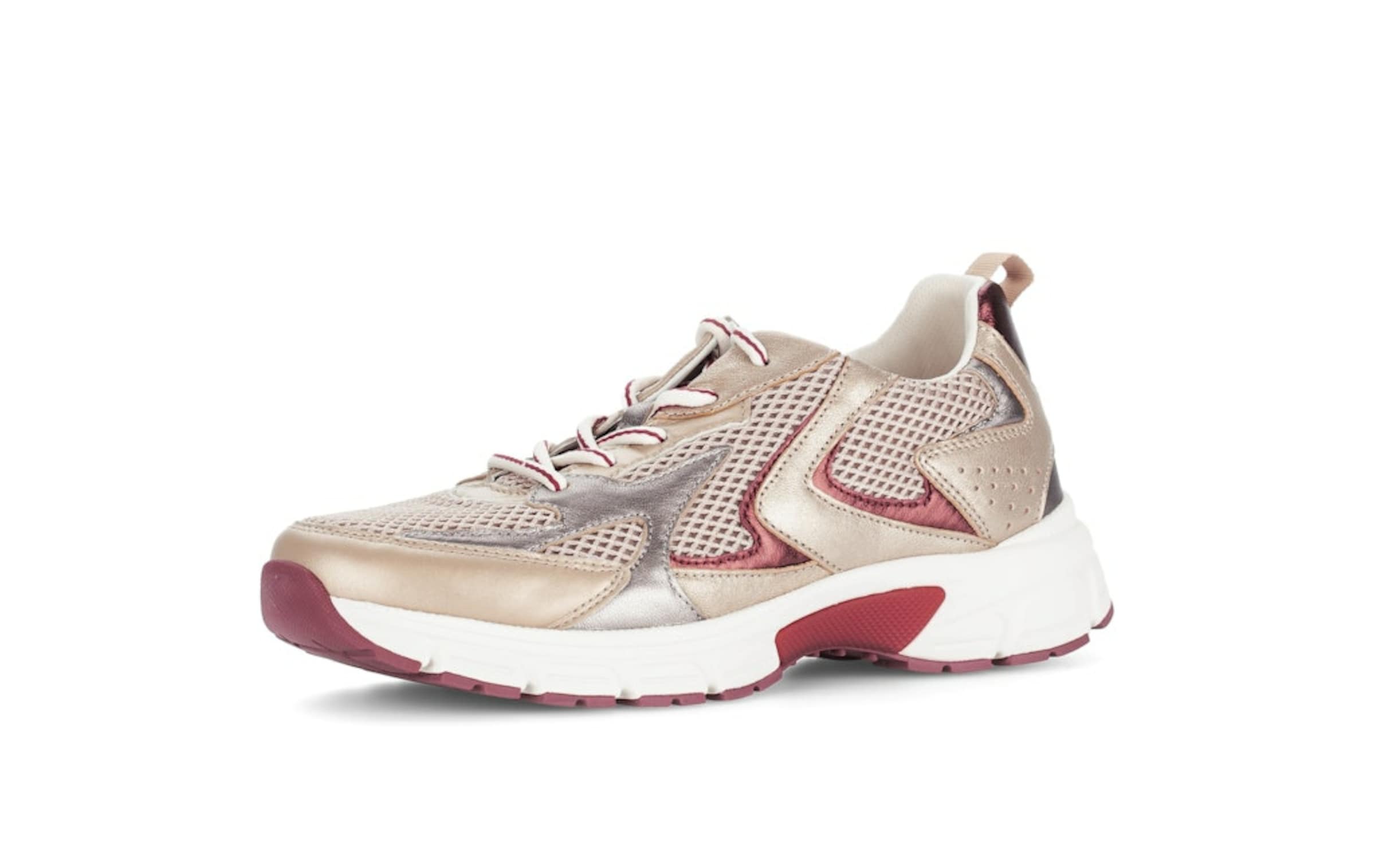 GABOR Platform trainers in Beige: front