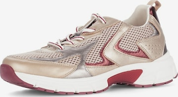 GABOR Platform trainers in Beige: front
