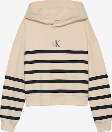 Calvin Klein Jeans Bluzka sportowa w kolorze beżowy: przód