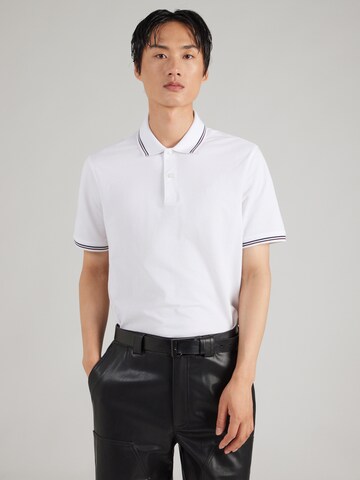 T-Shirt bugatti en blanc : devant