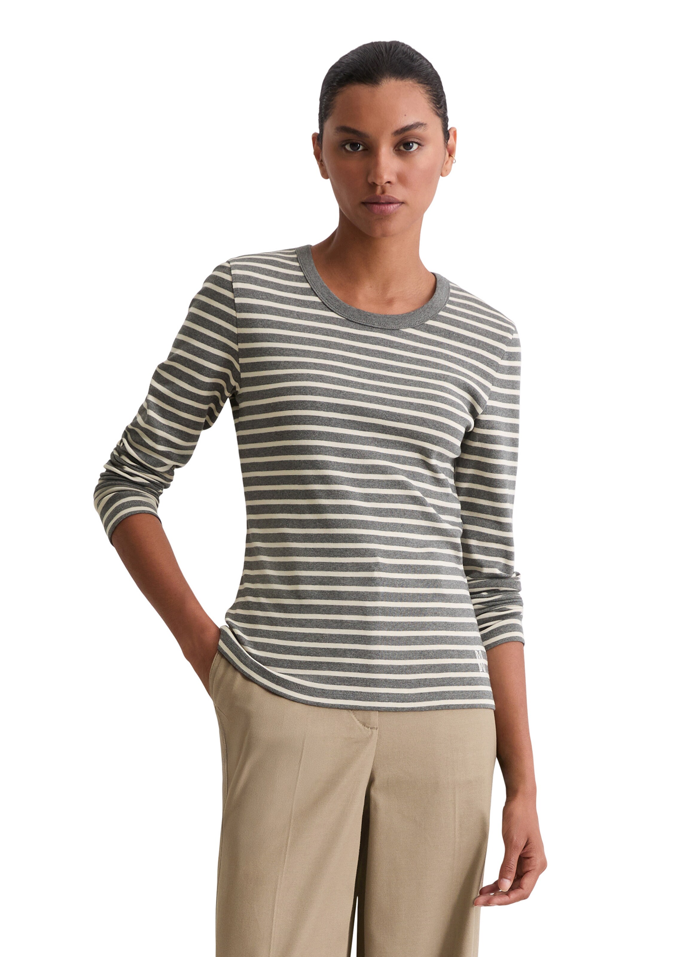 Marc O'Polo Shirt in Grau: Vorderseite