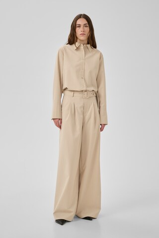 My Essential Wardrobe Wide Leg Hose 'VittaMW' in Beige